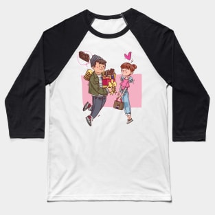 chocolate gift couple lover Baseball T-Shirt